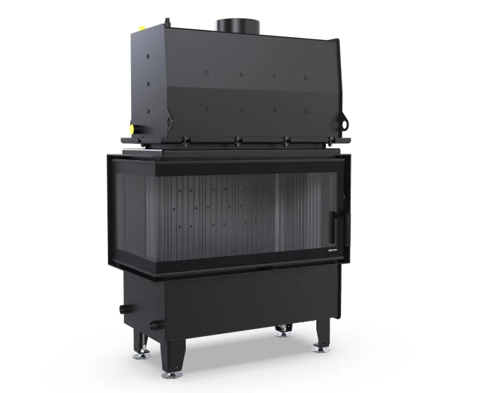 Wkład kominkowy z płaszczem wodnym Defro Home M BL Short