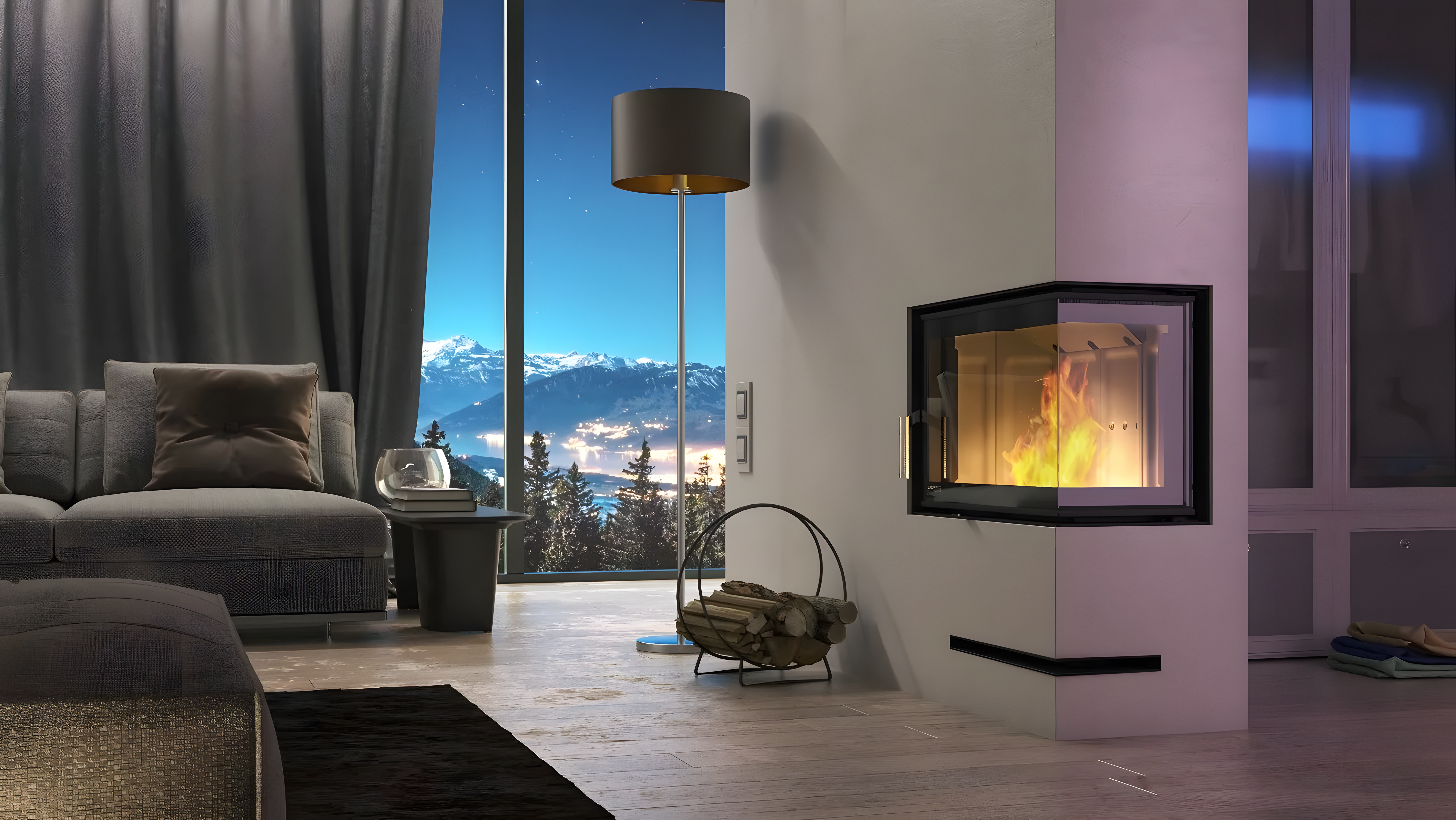 Wkład kominkowy Defro Home Intra S w klasycznej zabudowie