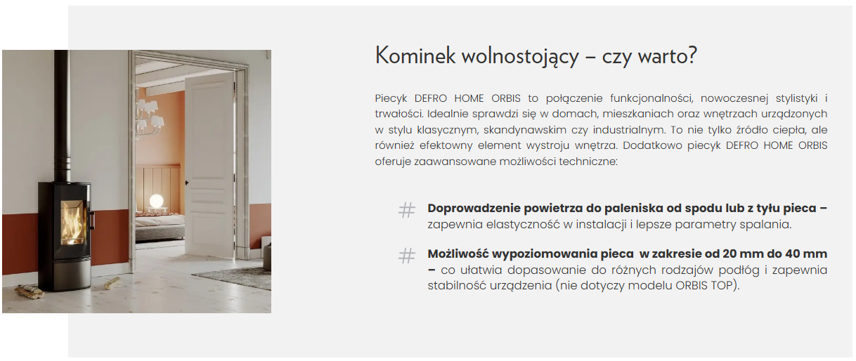 Defro Home Orbis w salonie