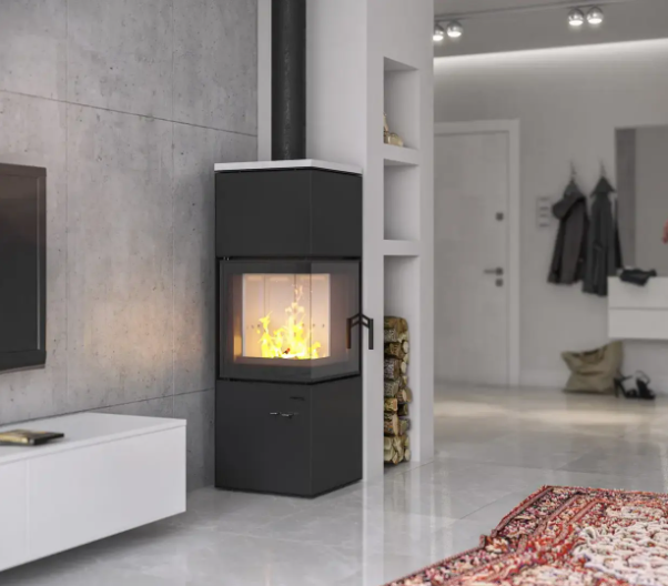 Rysunek techniczny pieca wolnostojącego Defro Home Quadroom